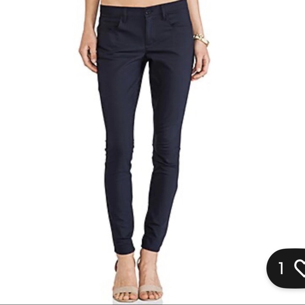 Theory Billy AW PAVIA Navy Skinny Jeans Size 31 USA MADE *Missing Button* - Picture 2 of 9